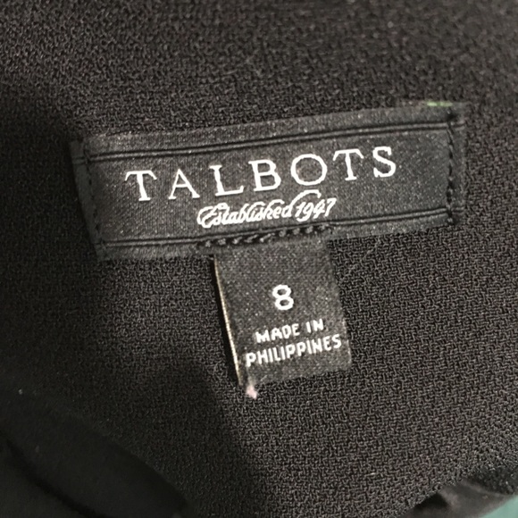 Talbots Sleeveless Black Dress Size 8 - Picture 6 of 7